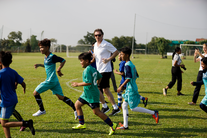 Steve McManaman in Cambodia