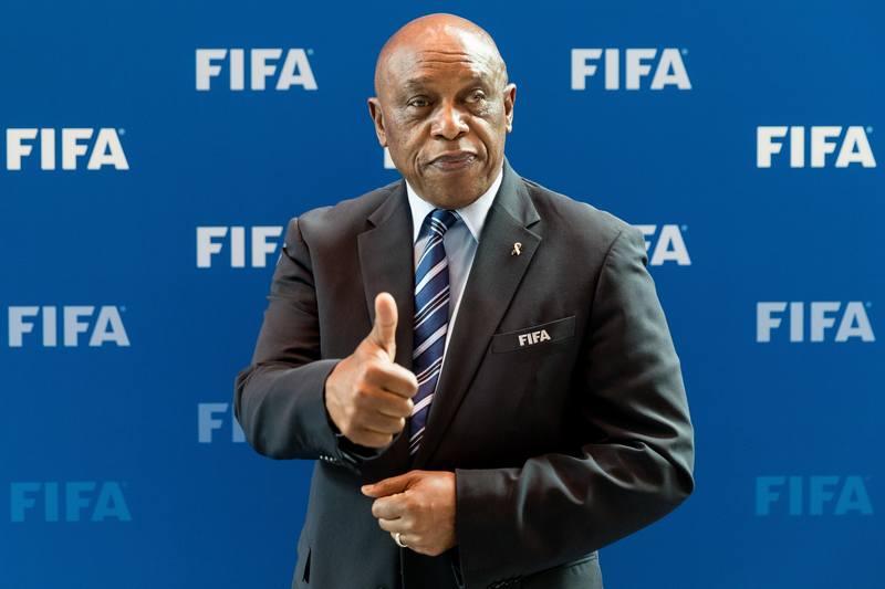 ZURICH, SWITZERLAND - OCTOBER 14: Tokyo Sexwale poses for a photo after part II of the FIFA Council Meeting 2016 at the FIFA headquarters on October 14, 2016 in Zurich, Switzerland. (Photo by Philipp Schmidli/Getty Images)