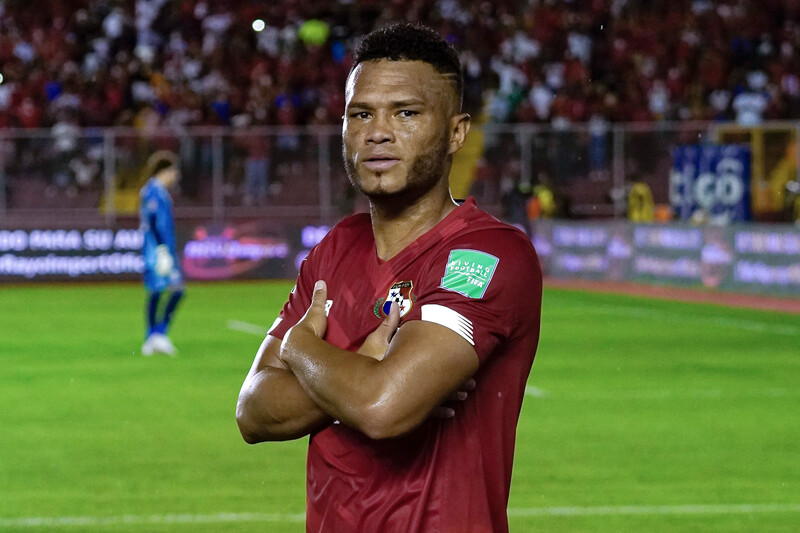 CIUDAD DE PANAMA, PANAMA - SEPTEMBER 08: Rolando Blackburn #9 of Panama celebrates after scoring the first goal of his team during the match between Panama and Mexico as part of the Concacaf 2022 FIFA World Cup Qualifier at Estadio Rommel Fernandez on September 08, 2021 in Ciudad de Panama, Panama. (Photo by Eliecer Aizprua Banfield/Getty Images)