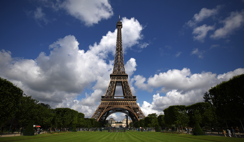 PARIS, FRANCE - JUNE 06: A genral view of the Eiffel Tower ahead of the FIFA Women's World Cup France 2019 on June 06, 2019 in Paris, France. (Photo by Matthew Lewis - FIFA/FIFA via Getty Images)