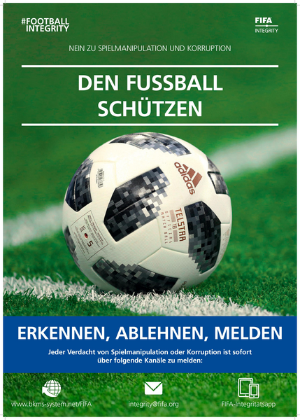 Integritätsposter – den Fussball schützen