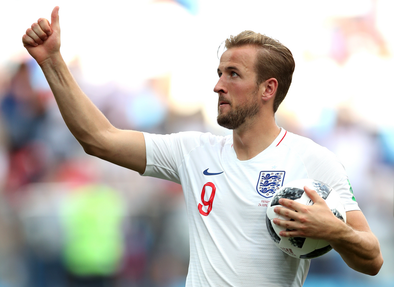 England's Harry Kane celebrates victory