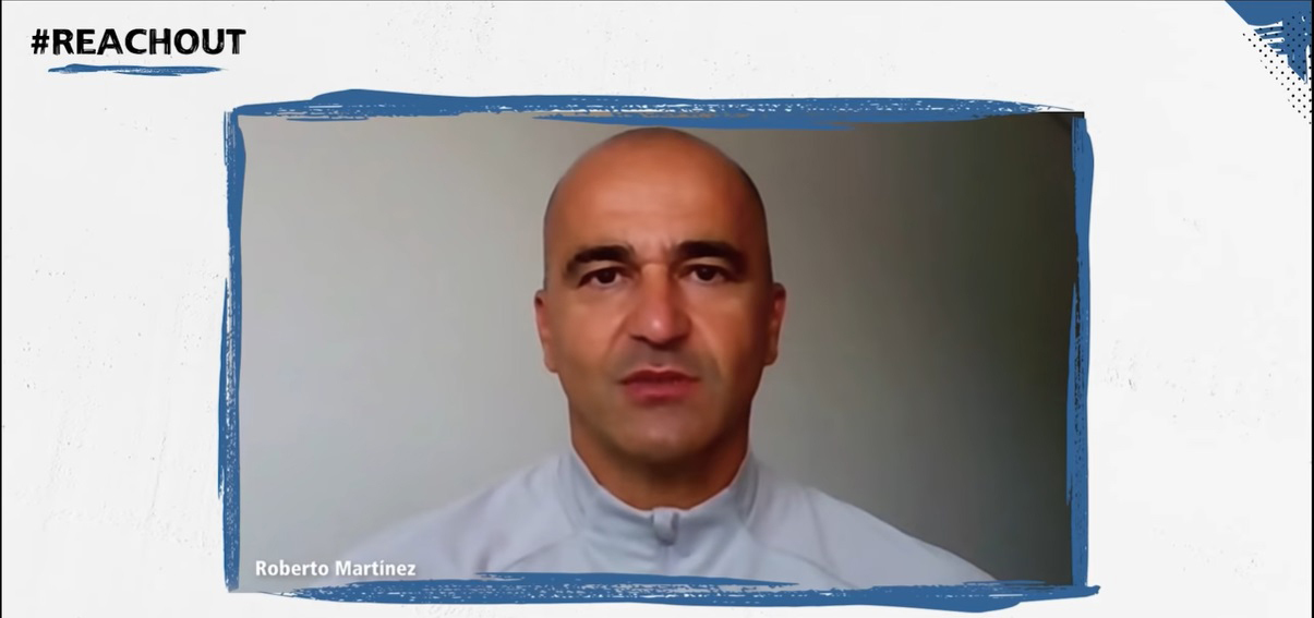 Belgium head coach Roberto Martínez leads European version of #ReachOut