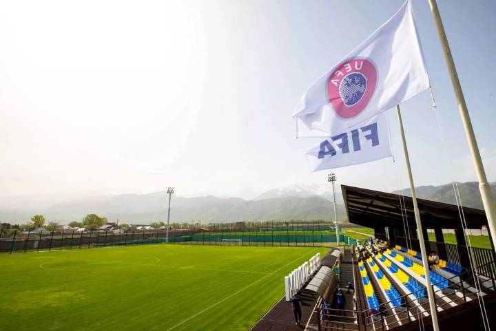 A view of the KFF Pelé Stadium