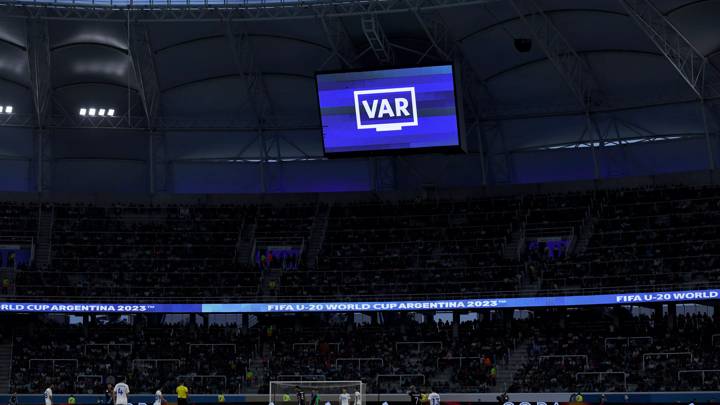 SANTIAGO DEL ESTERO, ARGENTINA - MAY 26: VAR during FIFA U-20 World Cup Argentina 2023 Group B match between Uzbekistan vs Guatemala at Estadio Santiago del Estero on May 26, 2023 in Santiago del Estero, Argentina. (Photo by Rodrigo Valle - FIFA/FIFA via Getty Images)