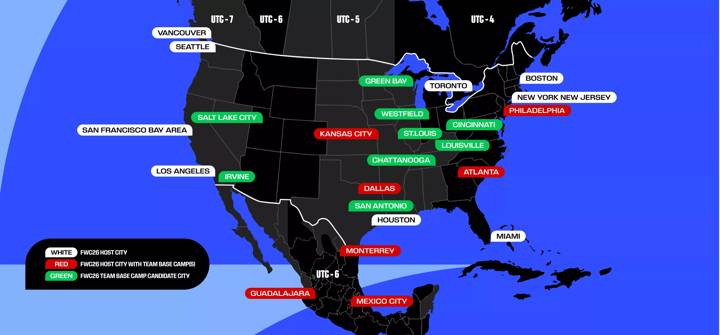 FIFA World Cup 26™ Team Base Camp Map