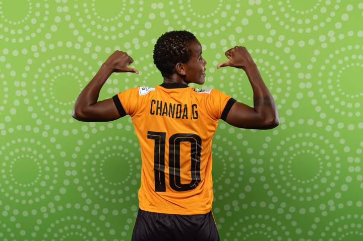 Grace Chanda of Zambia poses during the official FIFA Women's World Cup Australia & New Zealand 2023 portrait session