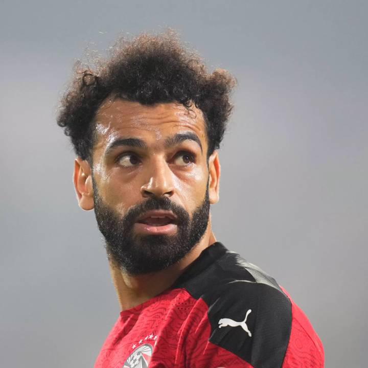 Mohamed Salah (captain) of Egypt   during Egypt versus Sudan, African Cup of Nations, at Ahmadou Ahidjo Stadium on January 19, 2022. (Photo by Ulrik Pedersen/NurPhoto via Getty Images)