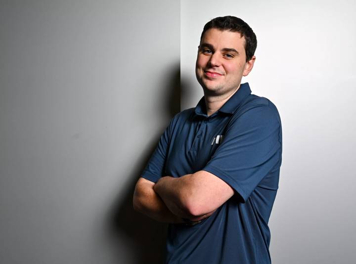 FIFA Lead of Football Performance Insights Tom Gardner poses for a portrait during the Post FIFA Women's World Cup Coaches Forum at Home of FIFA