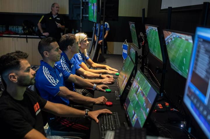 VAR session during the FIFA match officials seminar in Montevideo