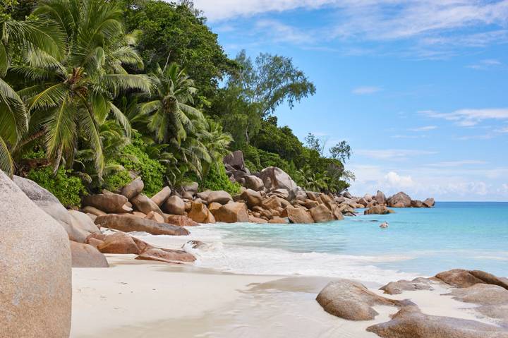 Image of a beach in Seychelles 