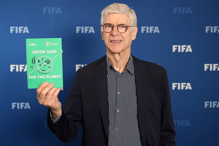 FRANCE, PARIS - JUNE 03: FIFA Chief of Global Football Development Arsène Wenger during a meeting at FIFA Paris Offices on June 3, 2022 in Paris, France. (Photo by Marc Piasecki- FIFA/FIFA via Getty Images).