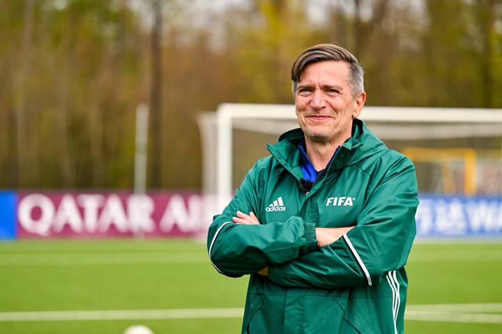 ZURICH, SWITZERLAND - APRIL 26: Nils Nielsen during the FTC Women's Football Filming at HoF, Home of FIFA on April 26, 2023 in Zurich, Switzerland. (Photo by Harold Cunningham/FIFA)