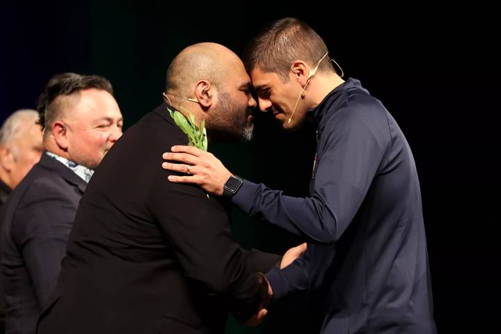 Teams Continue to Arrive for FIFA Women's World Cup Australia & New Zealand 2023 - Francisco Neto Hongi greeting