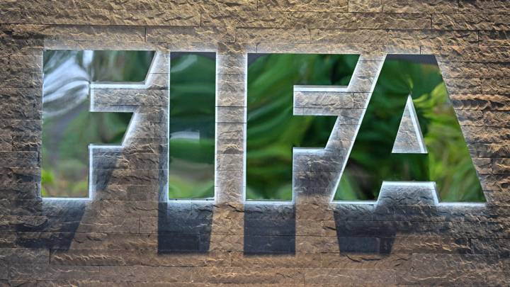 ZURICH, SWITZERLAND - SEPTEMBER 23: A view of the FIFA sign during Dinner after the 2nd FIFA Women's Corporate Tournament at HoF, Home of FIFA on September 23, 2022 in Zurich, Switzerland. (Photo by Harold Cunningham/FIFA)