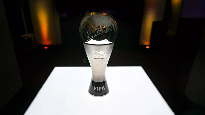 PARIS, FRANCE - FEBRUARY 27: The Best FIFA Football Awards™ Trophy is prepared prior to The Best FIFA Football Awards 2022 at Salle Pleyel on February 27, 2023 in Paris, France. (Photo by Brendan Moran - FIFA/FIFA via Sportsfile)