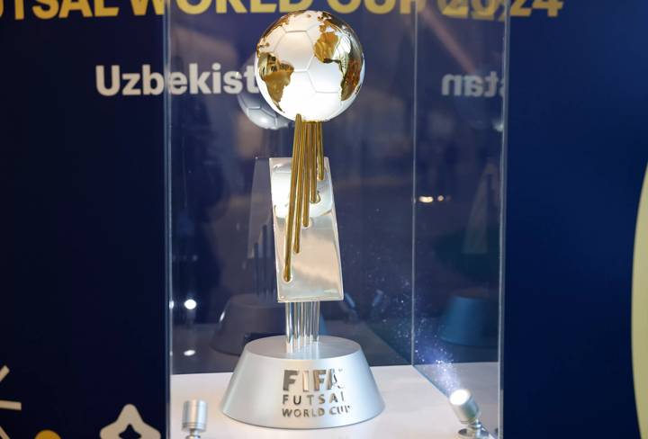 The FIFA Futsal World Cup Trophy