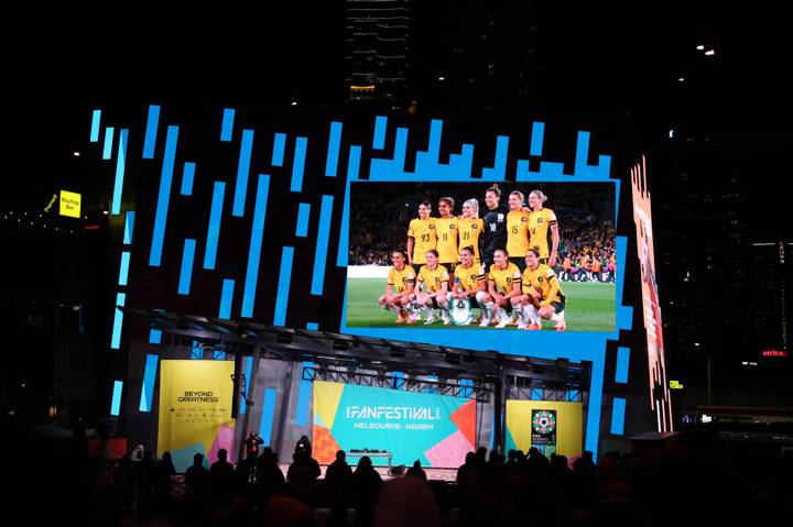 FIFA Fan Festival in Melbourne, Australia                                   									