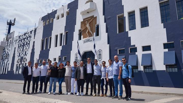 FIFA Diploma in Club Management participants outside Estadio Mario Kempes, home to Club Atlético Talleres