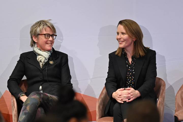 Jane Patterson (New Zealand) and Jane Fernandez (Australia), COO's 2023 FIFA Women’s World Cup at the Business of Sport Summit in Sydney 