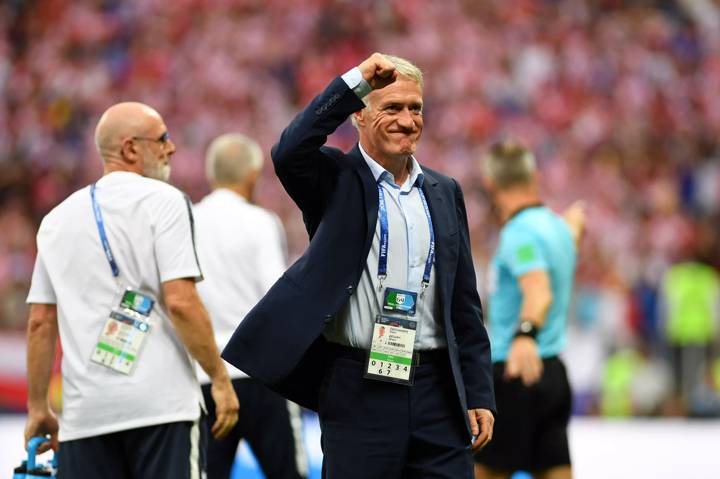 Didier Deschamps, Frankreichs Trainer, während der WM 2018