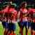 Atletico Madrid's French forward #07 Antoine Griezmann celebrates with teammates scoring the opening goal during the UEFA Champions League group E football match between Club Atletico de Madrid and Lazio at the Metropolitano stadium in Madrid on December 13, 2023. (Photo by OSCAR DEL POZO / AFP) (Photo by OSCAR DEL POZO/AFP via Getty Images)