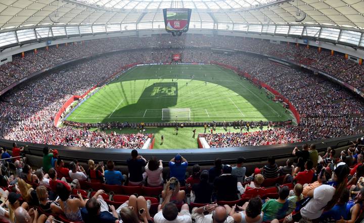 BC Place in Vancouver during the 2015 FIFA Women's World Cup 