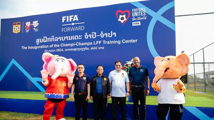 VIENTIANE, LAOS - FEBRUARY 24: Inauguration of the Champi-Champa LFF Training Centre on February 24, 2024 in Vientiane, Laos. (Photo by Courtesy of LFF)