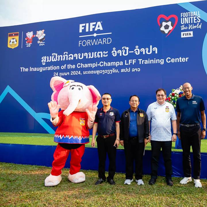 VIENTIANE, LAOS - FEBRUARY 24: Inauguration of the Champi-Champa LFF Training Centre on February 24, 2024 in Vientiane, Laos. (Photo by Courtesy of LFF)