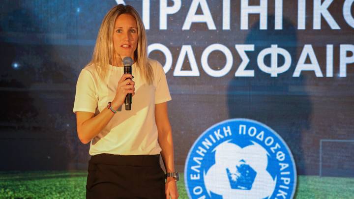 ATHENS, GREECE - MARCH 08: Hellenic Football Federation Women’s Strategy Launch Event on March 08, 2024 in Athens, Greece. (Photo Courtesy of the Hellenic Football Federation)