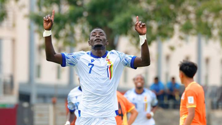 COLOMBO, SRI LANKA - MARCH 22: A view of the action during the FIFA Series 2024 Sri Lanka match between Central African Republic and Bhutan at Race Course Ground on March 22, 2024 in Colombo, Sri Lanka. (Photo by Viraj Kothalawala/FFSL)