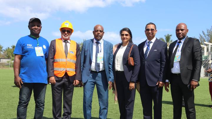 MITSAMIOULI, THE COMOROS - AUGUST 28: The inauguration of the new technical training centre on August 28, 2024 in Mitsamiouli, The Comoros. (Photo courtesy of Comoros Football Federation)