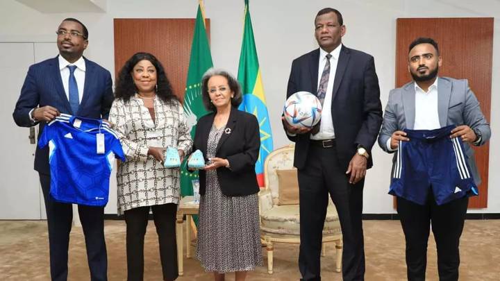 FIFA Secretary General Fatma Samoura in Ethiopia. Photo: Ethiopian Football Federation