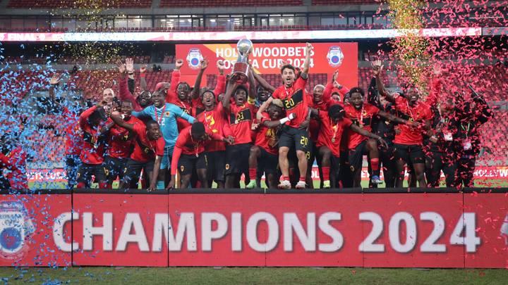 Angola celebrate winning the COSAFA Cup 2024