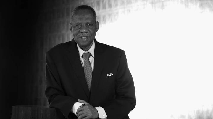 ZURICH, SWITZERLAND - OCTOBER 14: FIFA Council member Issa Hayatou poses during a Portrait session at the FIFA headquaters on October 14, 2016 in Zurich, Switzerland. (Photo by Alexander Hassenstein - FIFA/FIFA via Getty Images)