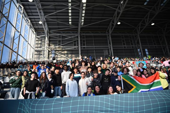 Trinity school during the FIFA Women's World Cup Australia & New Zealand 2023 Group G match between Argentina and South Africa at Dunedin Stadium 