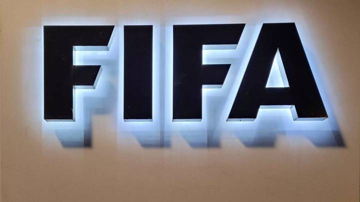 FIFA logo at the Home of FIFA