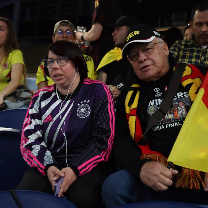 SYDNEY, AUSTRALIA - JULY 30: Audio Descriptive Commentary during the FIFA Women's World Cup Australia & New Zealand 2023 Group H match between Germany and Colombia at Sydney Football Stadium on July 30, 2023 in Sydney / Gadigal, Australia. (Photo by Matt King - FIFA/FIFA via Getty Images)