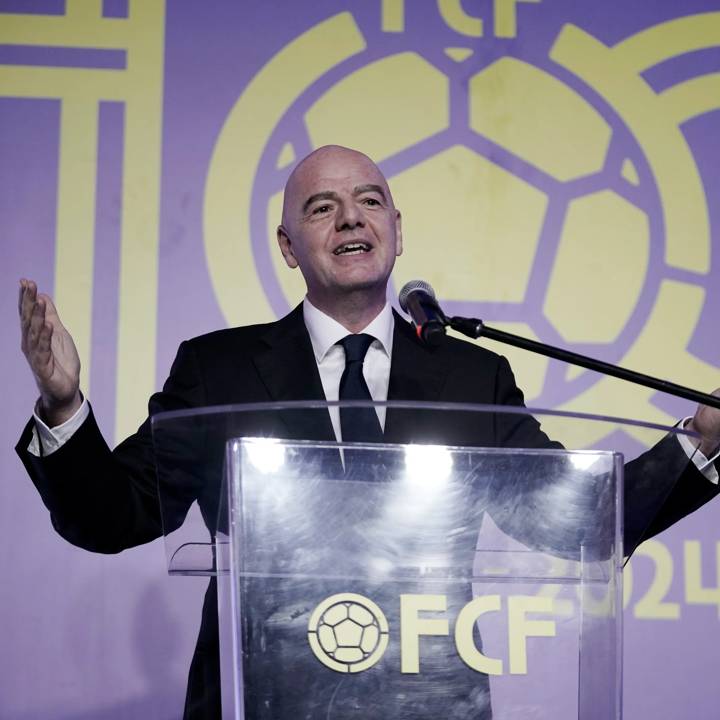 BOGOTA, COLOMBIA - SEPTEMBER 21: President of FIFA Gianni Infantino attends the 100 Years Of Colombian Football Association Celebration after the FIFA U-20 Women's World Cup Colombia 2024 Third Place match on September 21, 2024 in Bogota, Colombia. (Photo by Diego Cuevas - FIFA/FIFA via Getty Images)