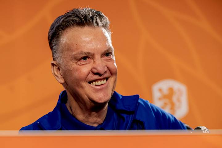 Le sélectionneur des Pays-Bas, Louis van Gaal