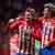 MADRID, SPAIN - APRIL 10: Rodrigo de Paul and Antoine Griezmann of Atletico de Madrid celebrate following the team's victory in the UEFA Champions League quarter-final first leg match between Atletico Madrid and Borussia Dortmund at Civitas Metropolitano Stadium on April 10, 2024 in Madrid, Spain. (Photo by Angel Martinez/Getty Images)