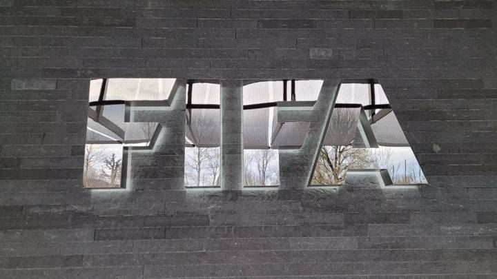 FIFA emblem at the Home of FIFA