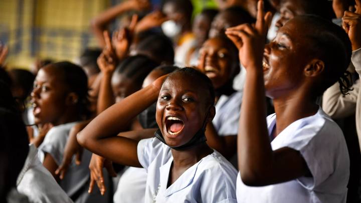 KINSHASA, DEMOCRATIC REPUBLIC OF CONGO - FEBRUARY 19: A general view during the African School Champions Cup 2022 Group Phase on February 19, 2022 in Kinshasa, Democratic Republic Of Congo. (Photo by Harold Cunningham/FIFA)