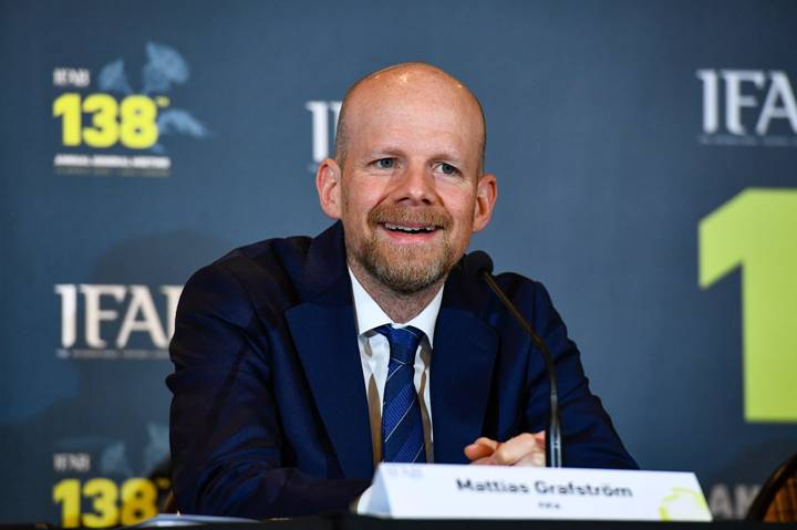  FIFA Secretary General ad interim Mattias Grafström during the IFAB 138th Annual General Meeting (AGM) Press Conference