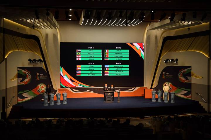 A general view during the FIFA Beach Soccer World Cup UAE 2024 Draw 