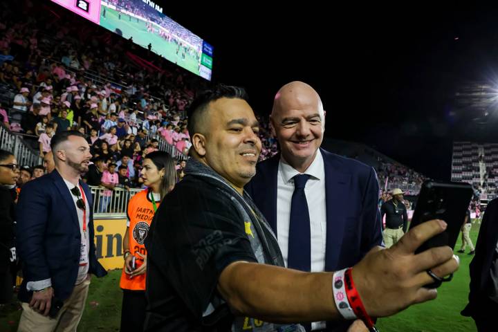 FORT LAUDERDALE, FLORIDA - OCTOBER 19: FIFA President Gianni Infantino during FIFA Club World Cup Miami Announcement x MLS at Chase Stadium on October 19, 2024 in Fort
Lauderdale, Florida. (Photo by Eva Marie Uzcategui - FIFA/FIFA via Getty Images)