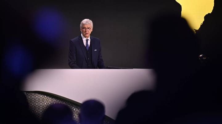 JEDDAH, SAUDI ARABIA - DECEMBER 21: FIFA Chief of Global Football Development Ars ene Wenger during the FIFA Football Summit 2023 on December 21, 2023 in Jeddah, Saudi Arabia. (Photo by Harold Cunningham/FIFA)