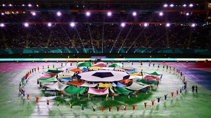 General view of Opening Ceremony during the FIFA Women's World Cup Australia & New Zealand 2023 Group A match between New Zealand and Norway at Eden Park on July 20, 2023 in Auckland / Tāmaki Makaurau