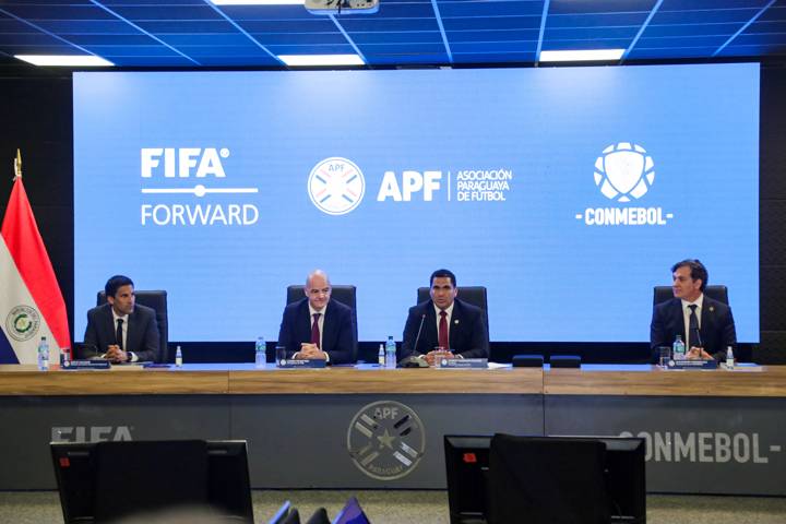 FIFA President Gianni Infantino at the Opening Of Women’s National Team Centre In Paraguay