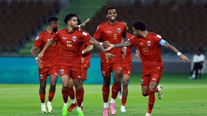 JEDDAH, SAUDI ARABIA - MARCH 21: Ryan Mendes of Cabo Verde celebrates scoring his team's first goal during the FIFA Series 2024 Saudi Arabia match between Cabo Verde and Guyana at Prince Abdullah Al Faisal Stadium on March 21, 2024 in Jeddah, Saudi Arabia. (Photo by Mohammed Almana - FIFA/FIFA via Getty Images)